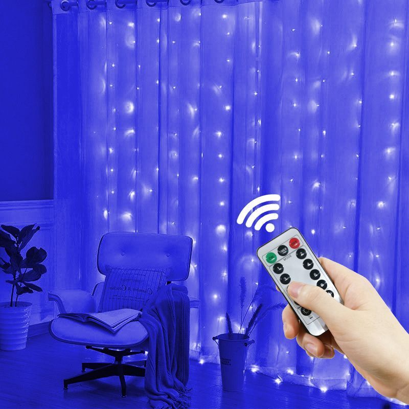 6x3M/3x3m Curtain Garland on The Window USB Power Fairy Lights Festoon with Remote Year Garland Led Lights Christmas Decor