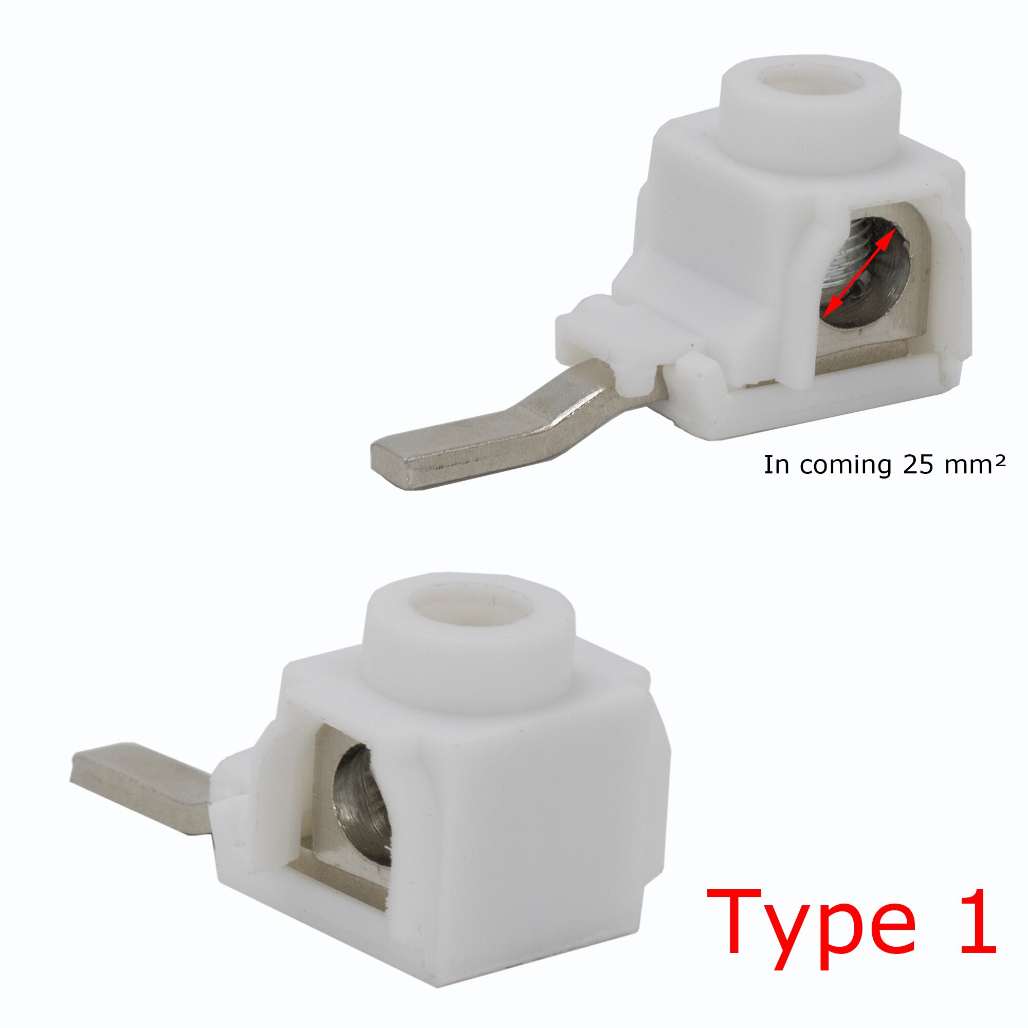 25 mm² In coming Terminals for Busbar Circuit Breaker Distribution Box MCB Electrical Wire Connector