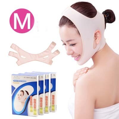 Facial face-lift v face lifting compact bandage line carved postoperative recovery with massage lift double chin: Gold