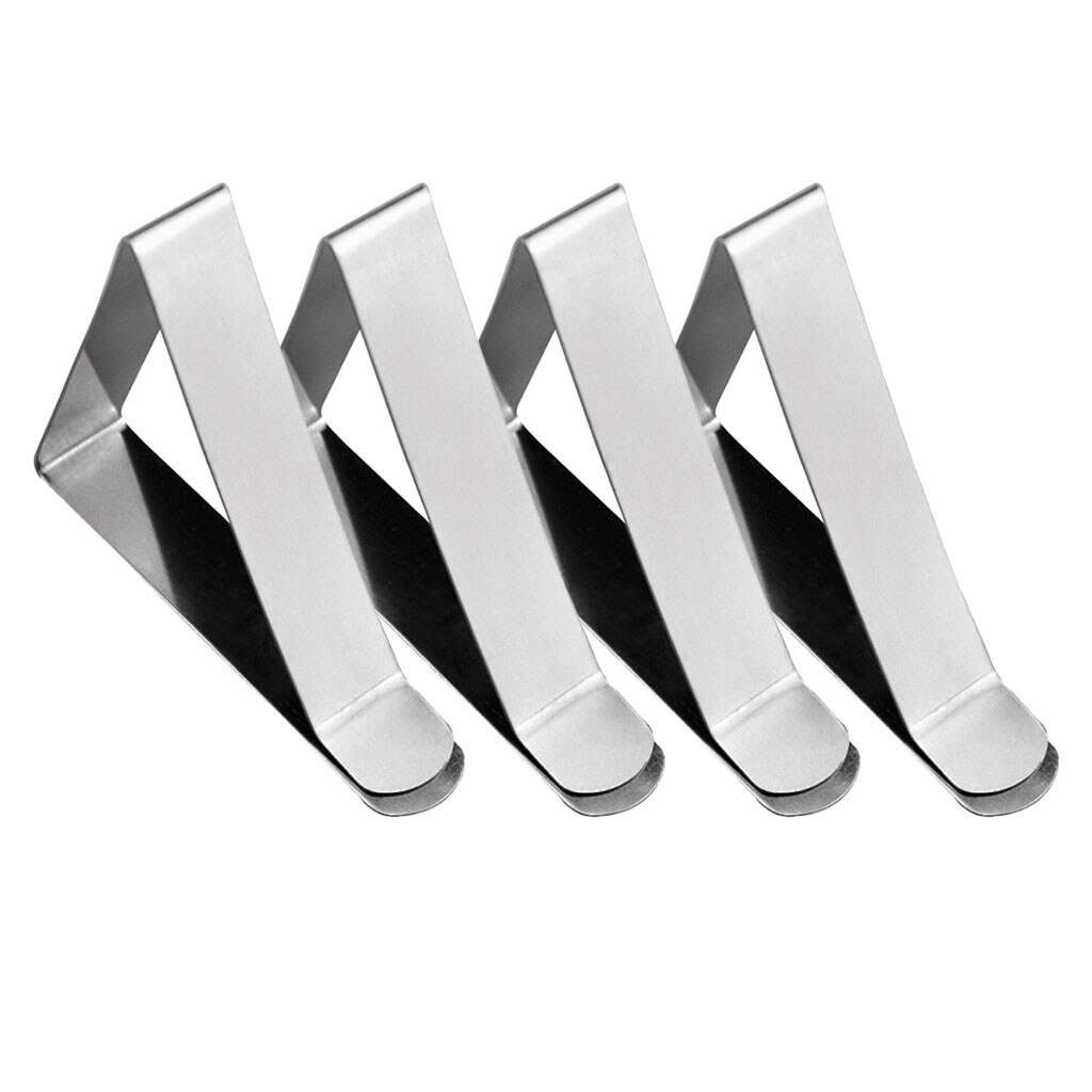 4/6/12pcs Clip Tablecloth Stainless Steel Adjustable Table Cover folder clip Home Party Picnic Holder Clamp Tools: 4pc