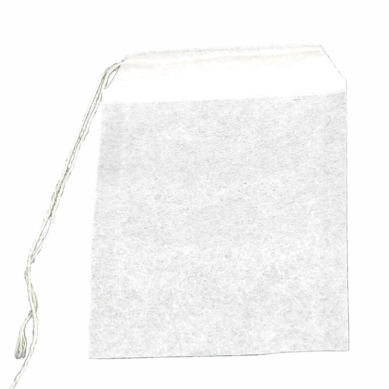 50 stk tomme teposer snor varmeforsegling filterpapir urt løs tepose hvid: Default Title