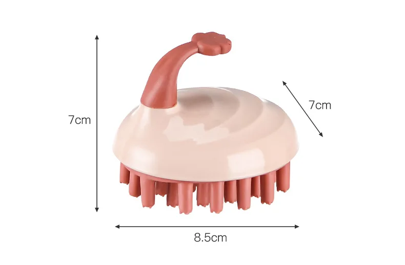 Siliconen Shampoo Borstel Huishoudelijke Haar Schoonmaken Shampoo Doet Geen Pijn Het Hoofd Nat En Droog Massage Shampoo Kam Met Handvat