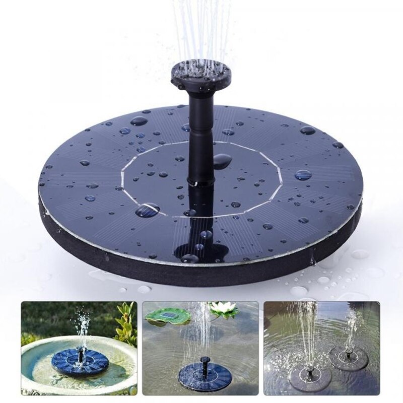 Mini Fuente Solar para jardín, estanque, Panel Solar flotante, decoración, fuente de agua, Panel Solar: type 4