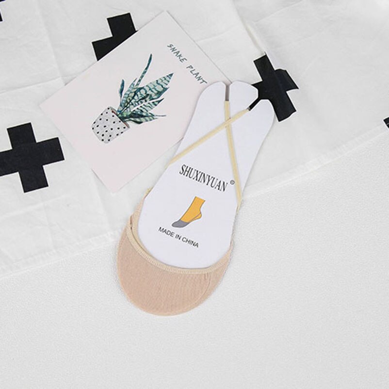 Zachte Katoen Slippers Vrouwelijke Kleurrijke Hoge Hakken Sokken Mode Vrouwen Ademend Boot Sokken Zomer Korte Onzichtbare Sok 5 Paren/partij: K