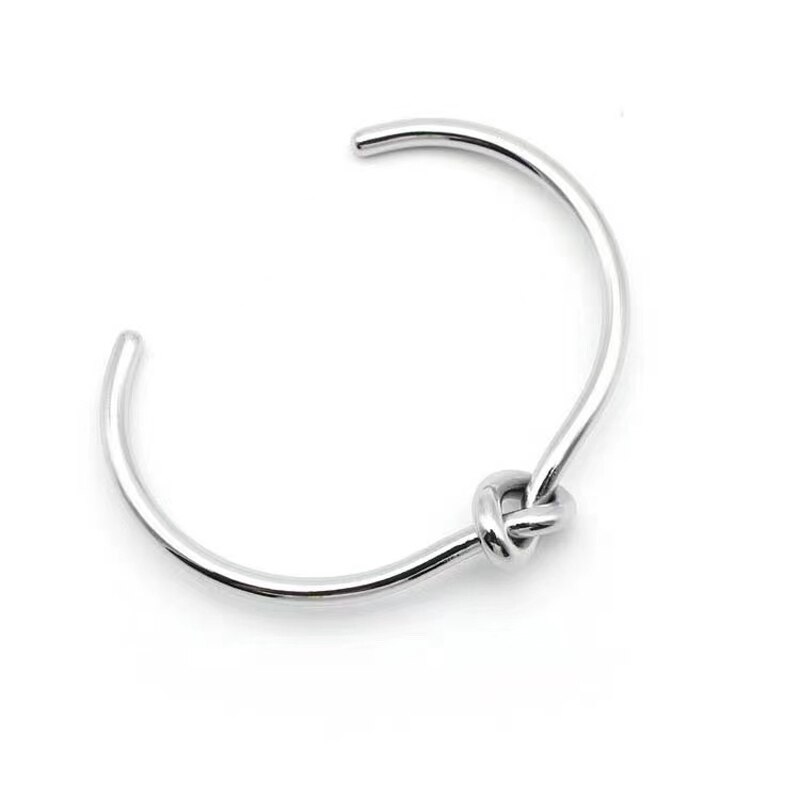 Mewgulf Drie-Dimensionale Gedraaide Draad Geknoopt Bangle Geometrische Armband