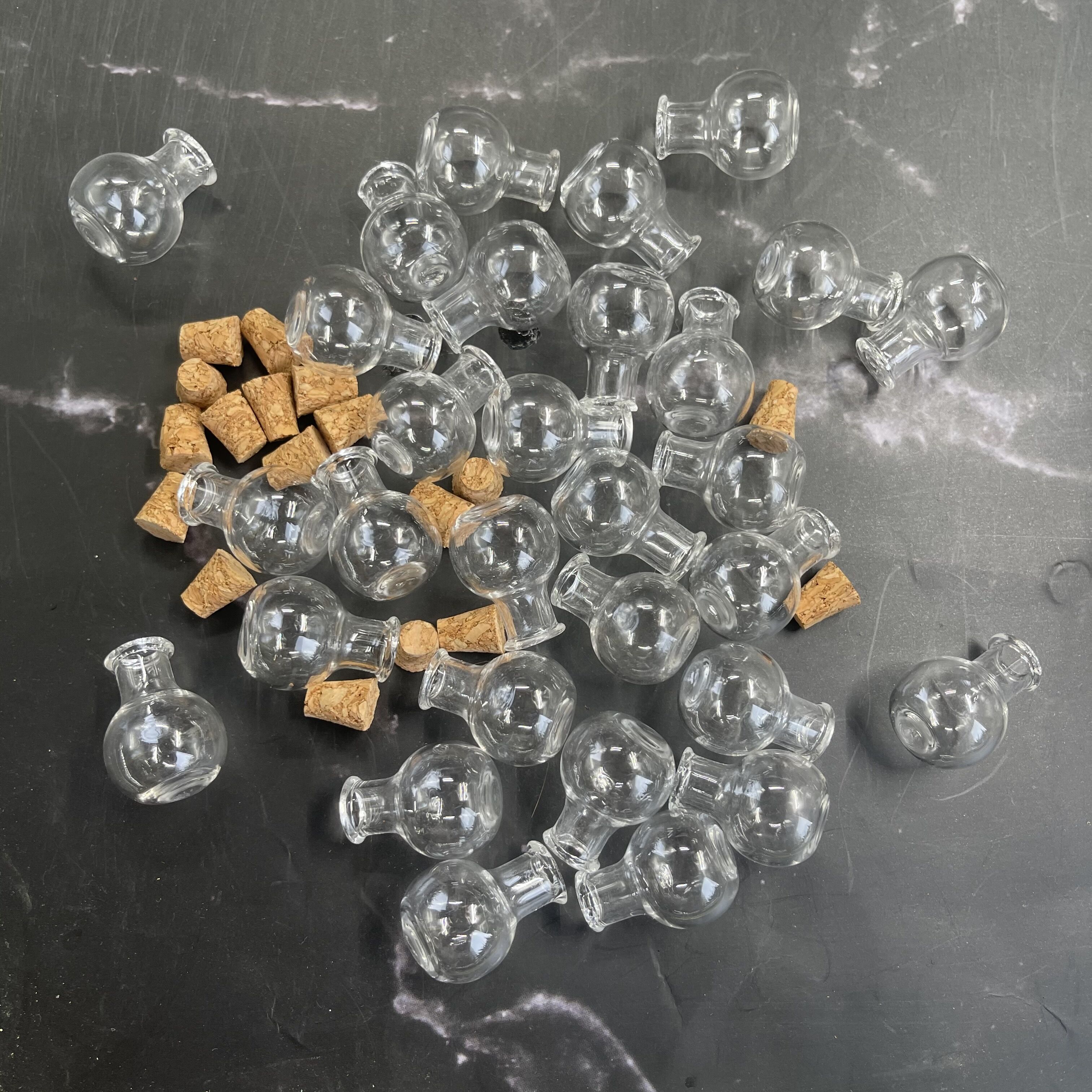 1/3/5/10PCS Glass Bottles Mini Potion Bottle Mini Cork Glass Vials Wedding DIY Mini Drift Bottle Wishing Bottle Perfume Bottles