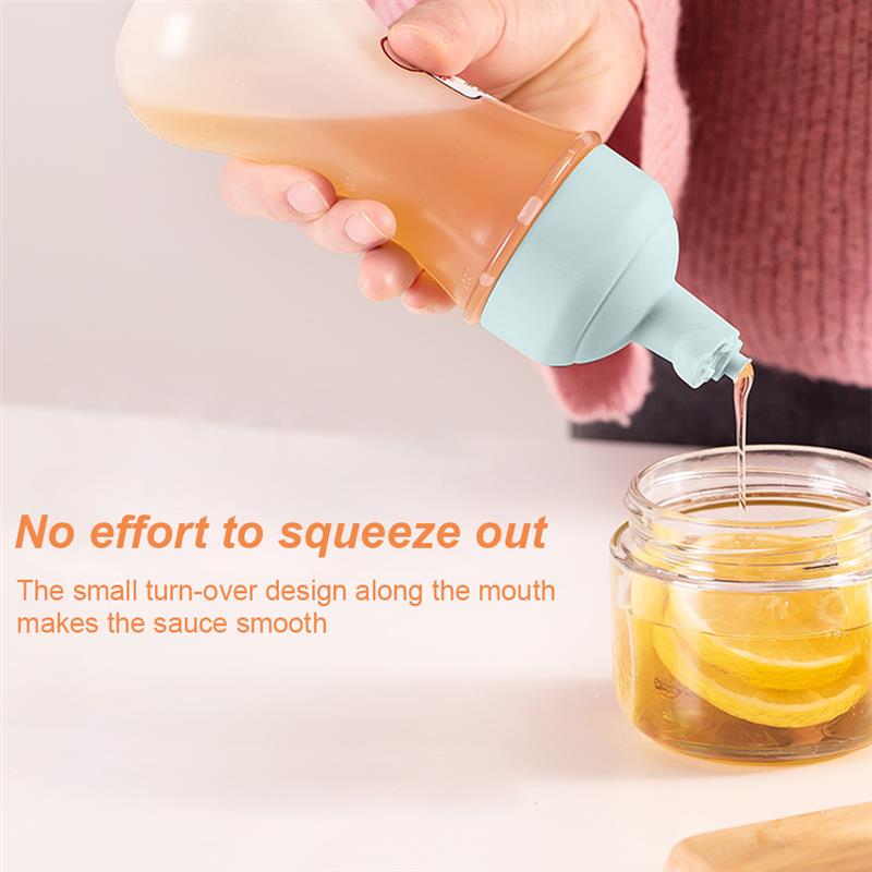 Sauce Bottle 350ML Squeezing Jam Condiment Dispenser Plastic Empty Kitchen Cooking Salad Bottle Kitchen Tools