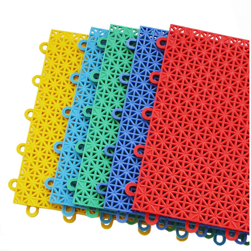 10 x 10 i diy skjøteteppe teppe tykt pvc antiskli hul matte kjøkken dårlig dårlig dusj dekk balkong basseng dreneringsmatter