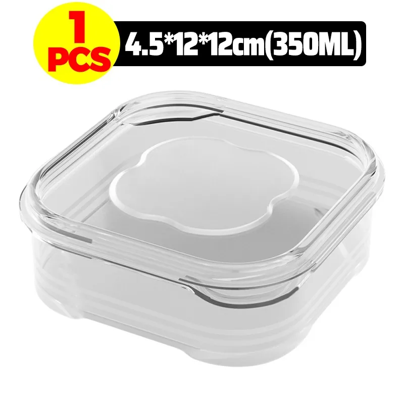 1/10x Kühlschrank Aufbewahrungsbox Einfrieren Gemüse Obst Kühlschrank Organizer Einfrieren Fleisch Frischhaltebox Feuchtigkeitsbeständiger versiegelter Behälter: Black