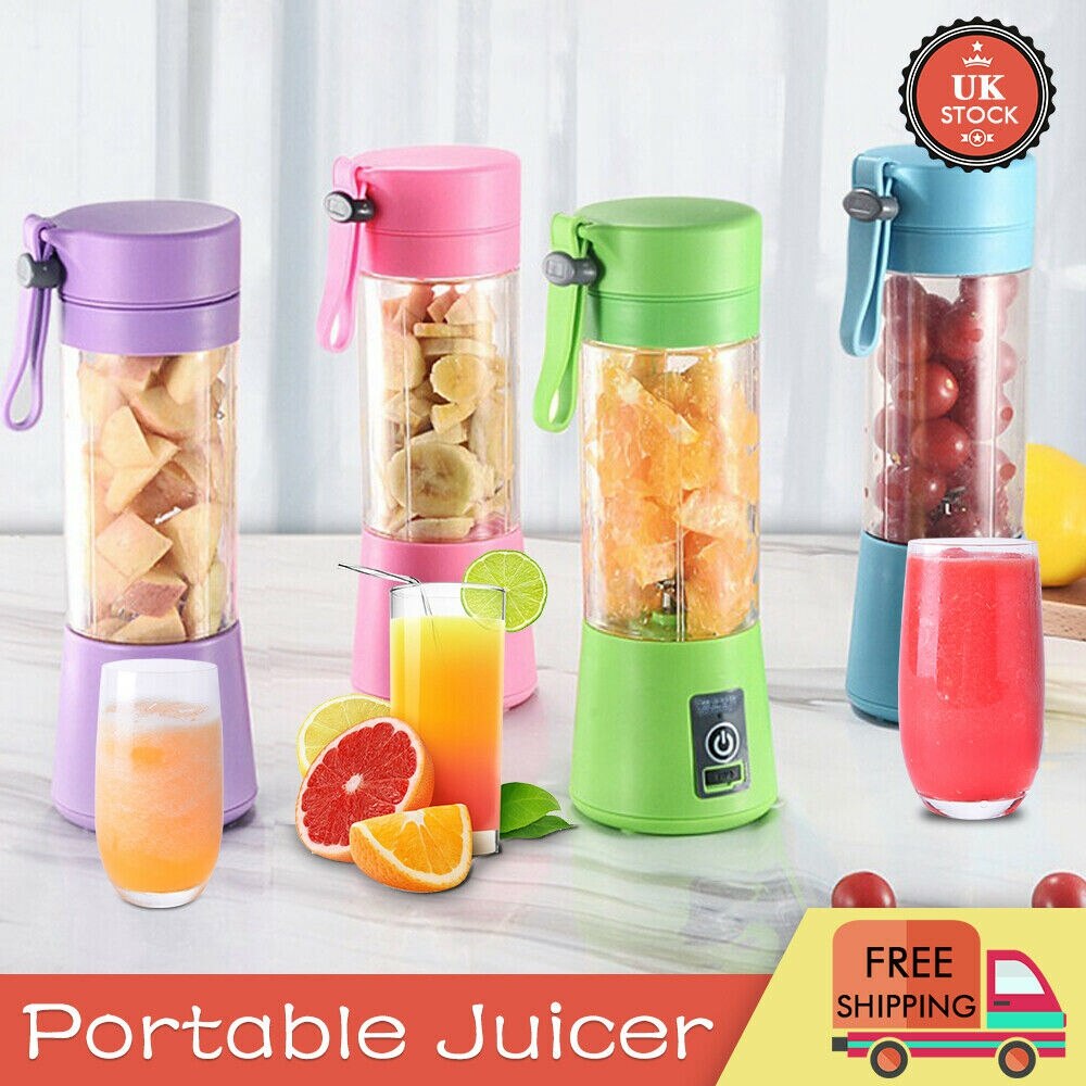 Portable Blender USB Electric Fruit Juicer Machine Handheld Smoothie Maker Mini Food Processor Personal Juice Blender Cup