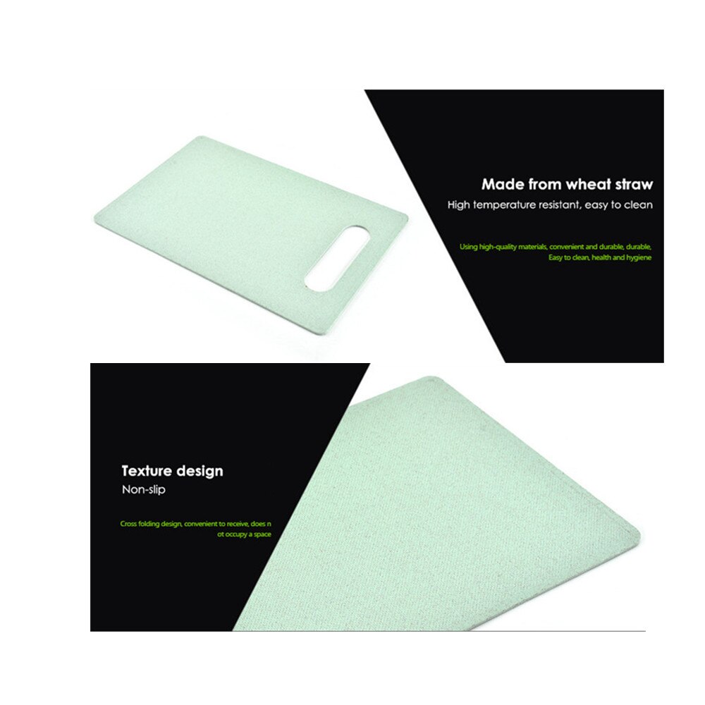 1Pcs Tarwe Stro Fruit Groente Snijden Hakblokken Board Tafel Mat Met Opknoping Gat Snijden Snijplank Keuken Gereedschap