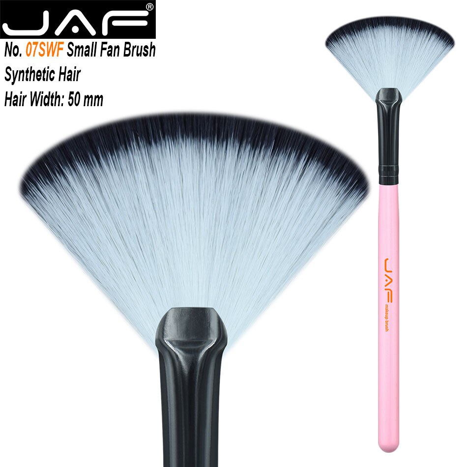 JAF Synthetic Large Fan Brush Pincel Maquiagem Agent Big Fan Brush Maquiagem Professionalfree 16SSYF: 07SWF-P