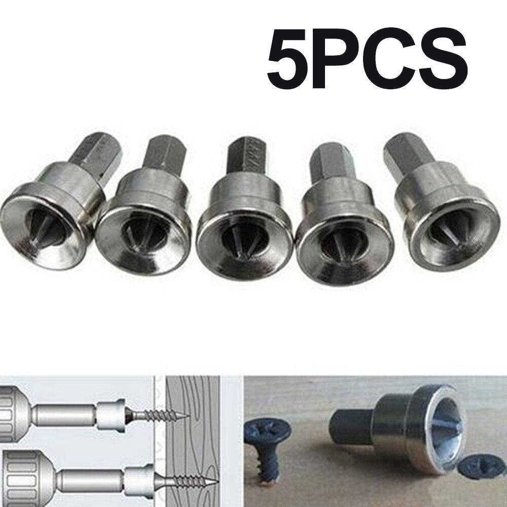 5PCS Screwdriver Bits Plasterboard Drywall S2 Hex Screwdriver Bits Kit Screw Drive Tools Set Drill Bit Screw Driver Bits