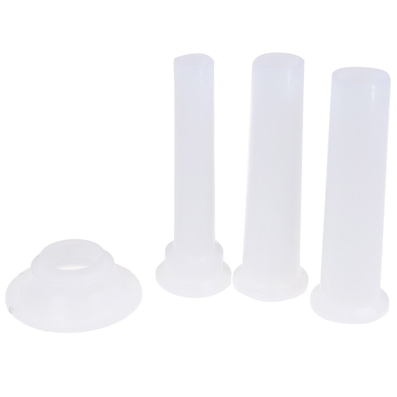 3pcs/set Meat Grinder Sausage Stuffer Filling Tubes DIY Sausage Maker Funnels Nozzles With 1PC Base Kitchen Tools
