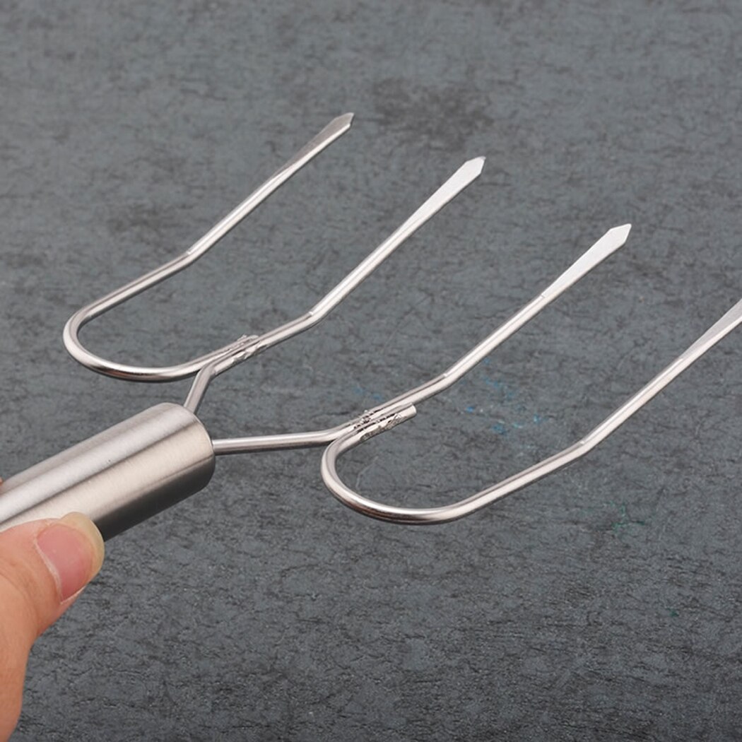 Picnic Charcoal BBQ Fork Grilled Beef Kebab Skewer Chicken Drumstick Turkey Fork Barbecue Roast Accessories Kitchen Meat Tools