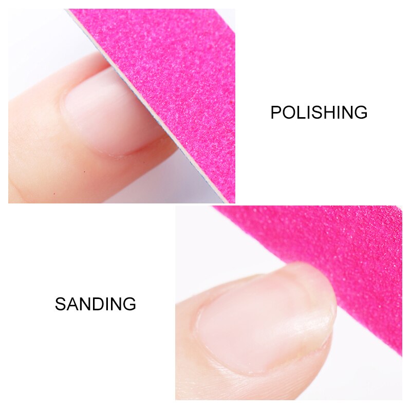 100 Stks/partij Double Side Mini Wegwerp Nail Buffer Bestanden Schuurblok Grit Professionele Pedicure Nagel Gereedschappen Nagelvijl
