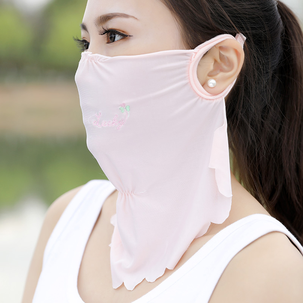 draussen Sport Frauen Maske Sonne UV Schutz Ultra Dünne Sommer Sonnencreme Volle Gesicht Maske: 2