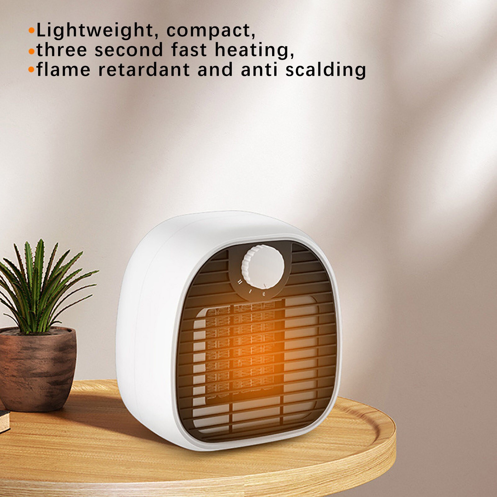 Aquecedor elétrico 1000w portátil mini desktop warme aquecedor ventilador de inverno quente para o carro escritório em casa cerâmica calor rápido acessível super silencioso