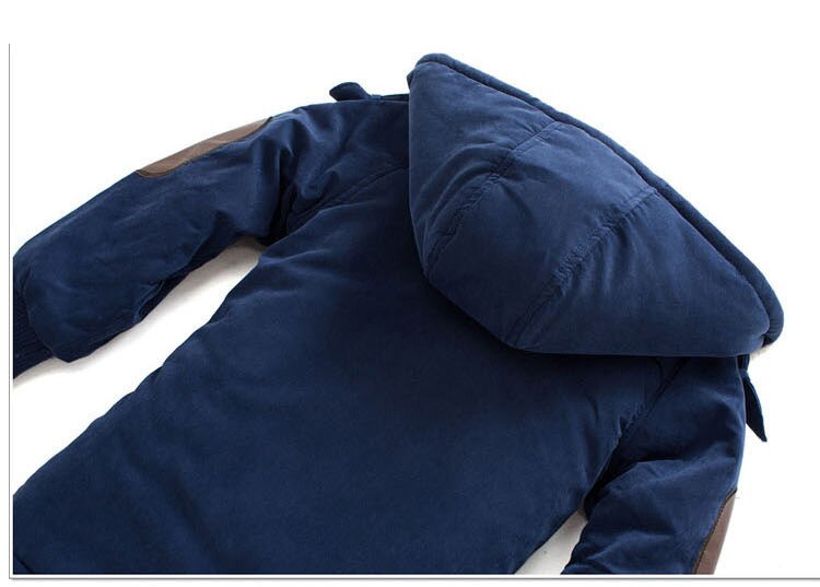 Jongens winterjas koreaanse 4-13 jaar meisjes donsjassen meisjes kinderparka's plus fluweel dikke pu stiksels unisex