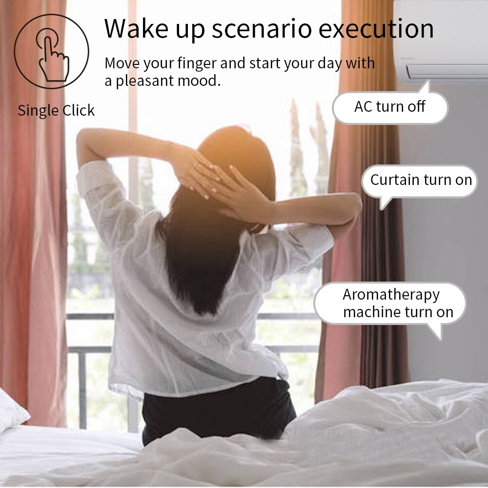 Tuya ZigBee Smart Battery Switch Wire Free 1/2/3 Gangs Touch Switch Sticker Works With zigbee2mqtt Home Assistant