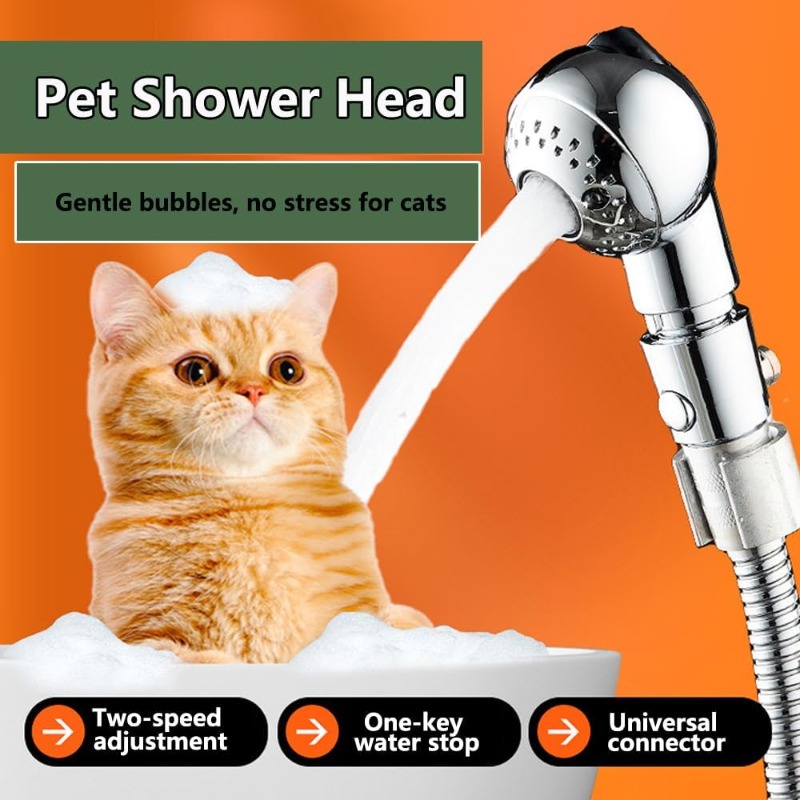 Pommeau de douche pour animaux de compagnie, boutique pour animaux de compagnie, pommeau de douche pour chien, pommeau de douche à économie d'eau, pomme de douche pour enfants, accessoires de salle de bain