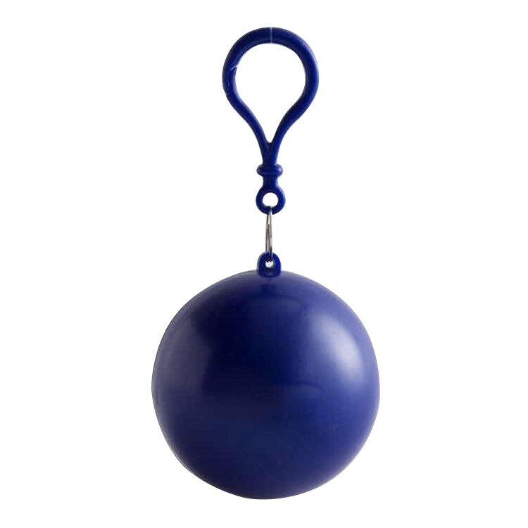 Chubasquero desechable portátil llavero bola chubasquero Unisex: Navy Blue