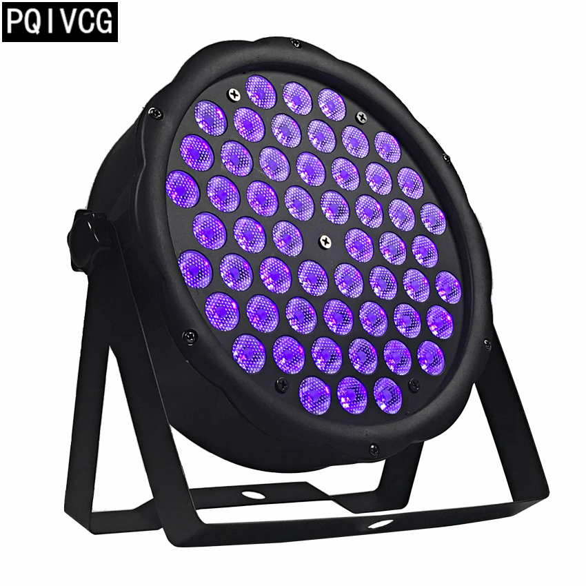 54 x 3w ledet ultrafiolett par lys dmx 512 flat par uv lys dj lys parti lys uv desinfeksjon