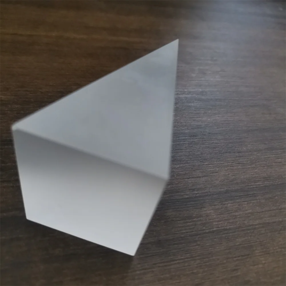 Optisch Glas Driehoekig Prisma Voor Schooloptica Licht-Wetenschappelijk Experiment Fysica Onderwijzend Licht