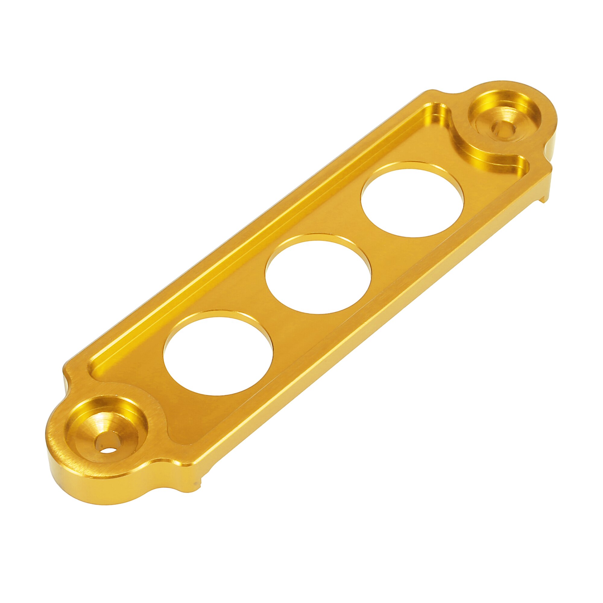 Soporte Universal para sujetar batería de coche, accesorio hueco de aleación de aluminio, 145mm, 190mm, color azul: 145mm Gold