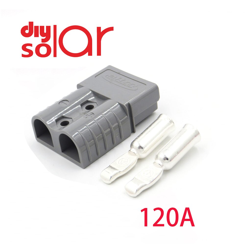 Power Connector SB120 SB50 Dual-pole QuickSB50 Electric Car Battery UPS Cable Terminals DC 50A 120A 600V: 120A Gray