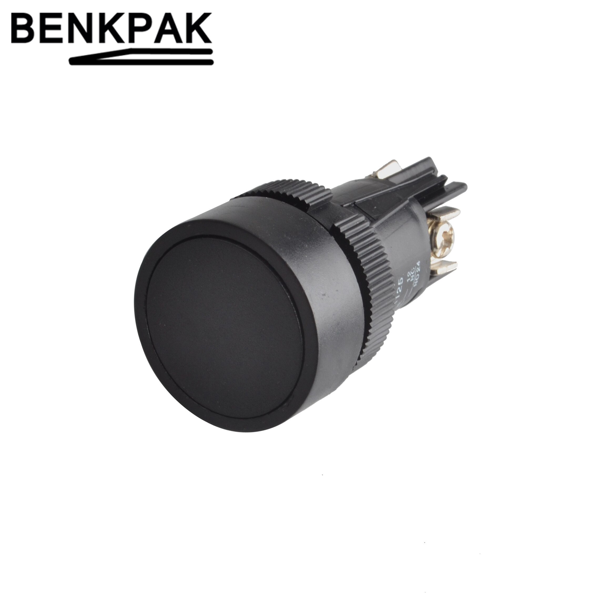 22mm momentary Push button switch 3pin: Black