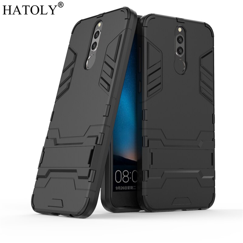 Funda rígida para Huawei Mate 10 Lite, carcasa de Robot, carcasa protectora para Huawei Mate 10 Lite: DarkBlack