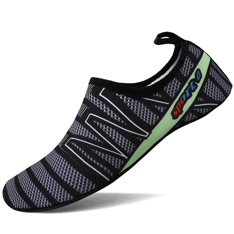 Aqua sko unisex sneakers svømmesko udendørs vandsport badestrand aqua surfing hurtigtørrende fodtøj til mænd kvinder blå: Stil 2 / 45