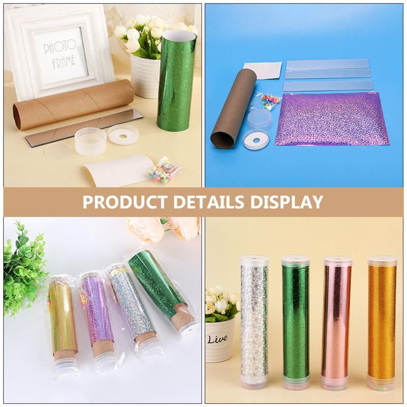 3 Sets Great Interesting Funny Kaleidoscope Making Kit DIY Kaleidoscope Materials