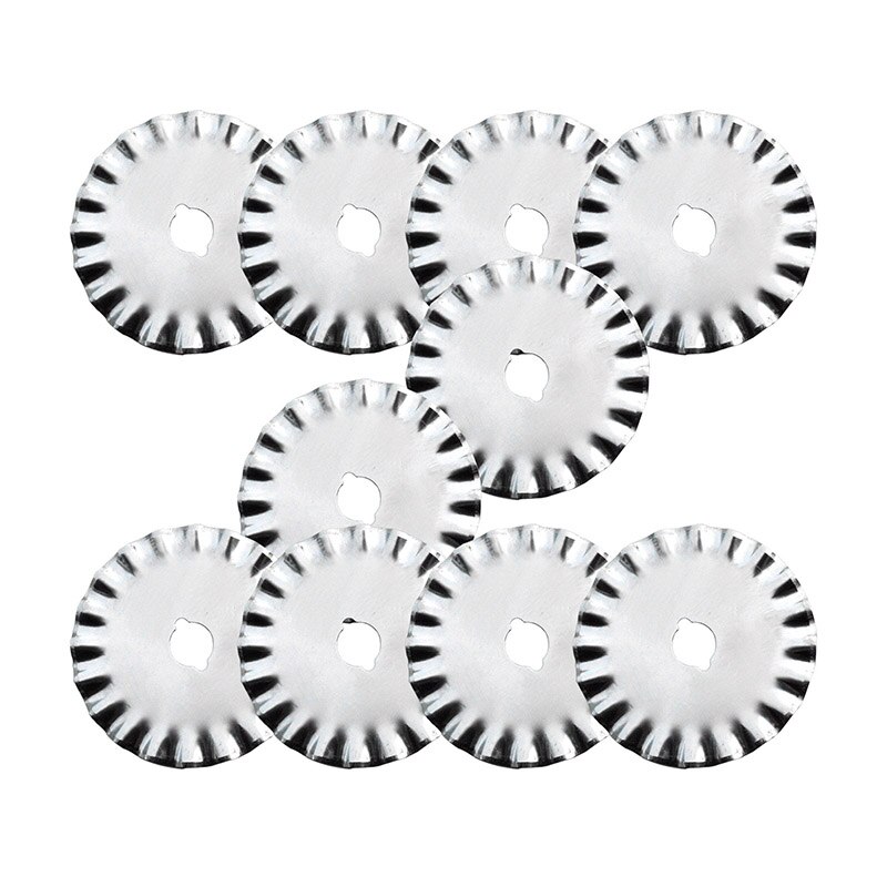 10pcs 45mm Rotary Cutter Backup Blades Circular Quilters Replacement Sharp Blades Handcraft DIY Quilting Tools DIY Cutting Blade