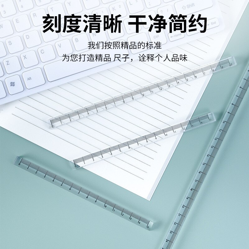 Transparent Herrscher 0-30cm Architekten Ingenieur Student Lehrer Einfache Acryl Rechteckigen Diamant Büro Schule Liefert