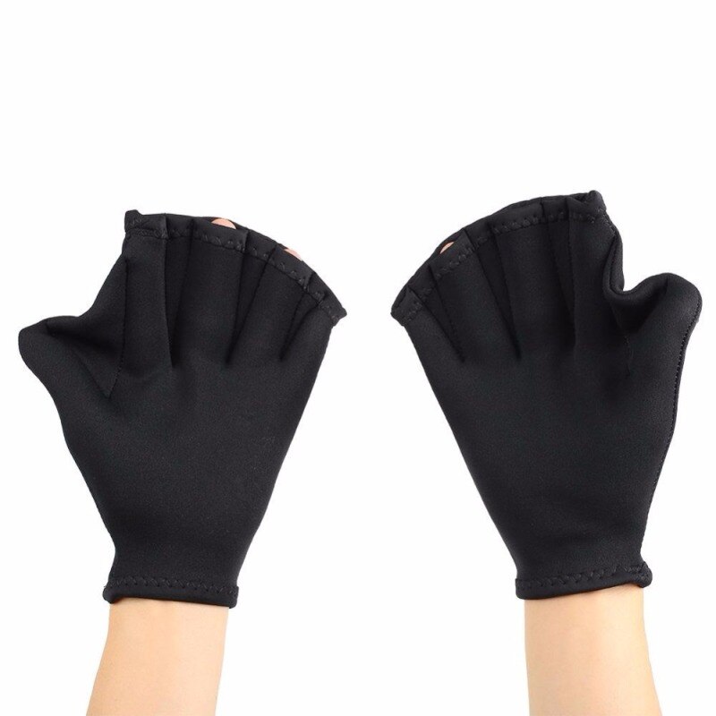 Duiken Handschoenen Zwemmen Handschoenen Flippers Unisex Kikker Type Siliconen Gordels Zwemmen Hand Flippers Vinger Zwemvliezen Handschoenen Paddle