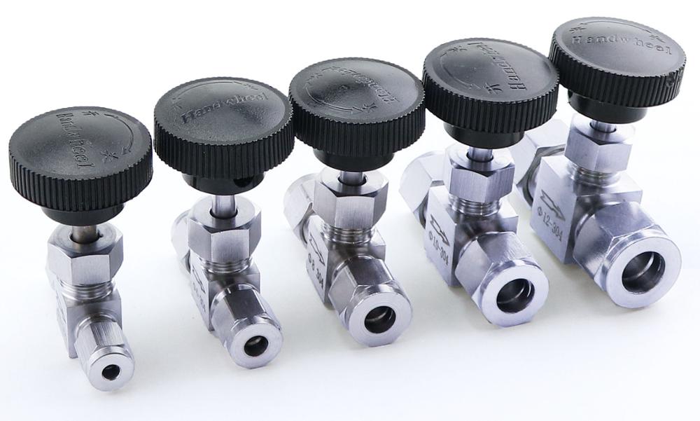 1/8" 1/4" 3/8" 1/2" BSP Equal female Thread SS 304 Stainless Steel Flow Control shut off Needle Valve