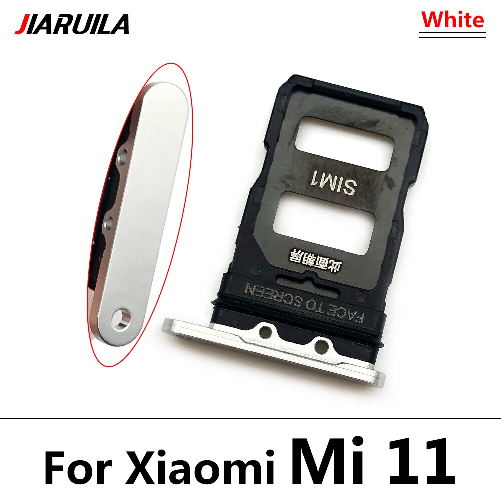 Sim Card Slot Lade Houder Voor Xiaomi Mi 11 Sd-kaart Lade Houder Met Vervanging Tools Voor Xiaomi Mi 11 lite Mi11 Pro Sim Tray
