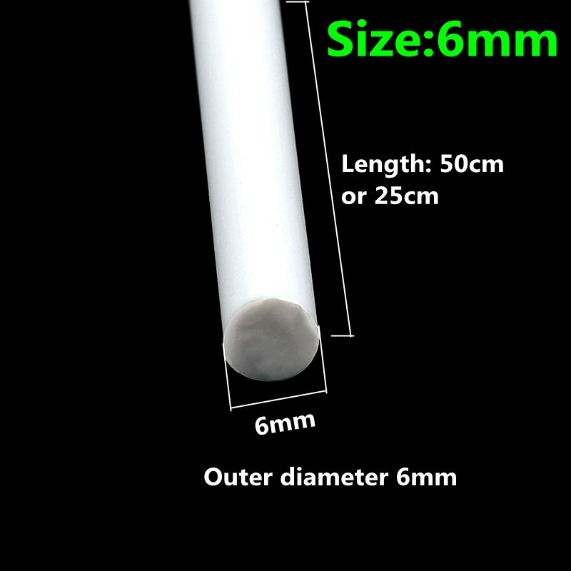 ABS Solid Round Bar Diameter 1mm/1.5mm/2mm/3mm/4mm/5mm/6mm/8mm/10mm DIY Handmade Sand Table Material Model Building Plastic Rods