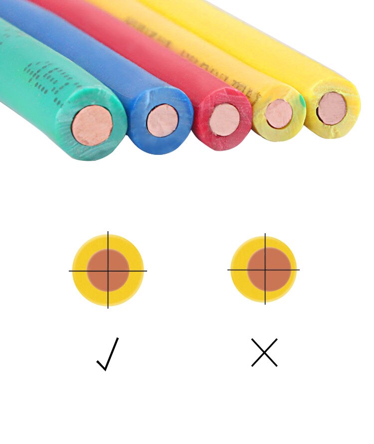 18/17/15/13/11/9/7 Awg 1Meter Bv Single Core Hard Draad Thuis verbetering Huishoudelijke Draad Pvc Omhulde Puur Koperen Kern Kabel