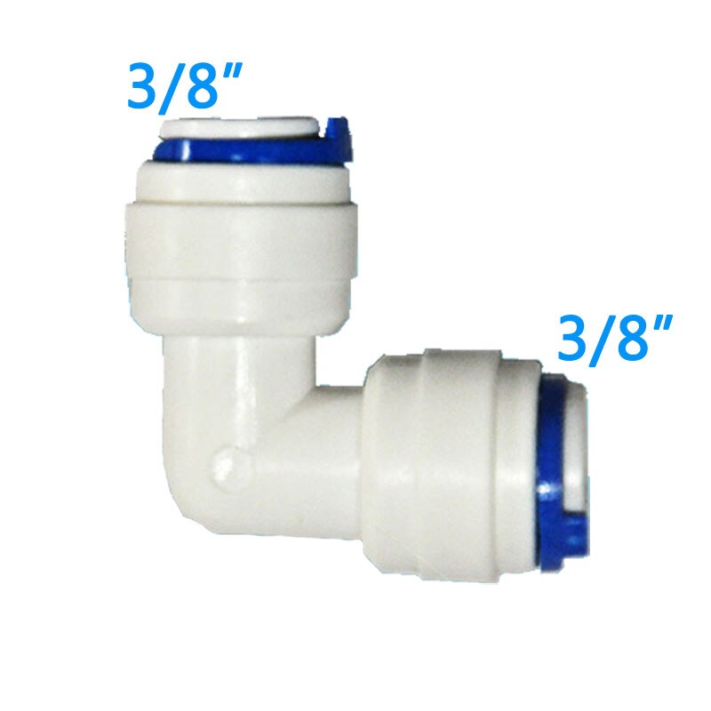3/8 " albuekobling 3/8 " od slange hurtigkobling l-type hurtigkoblinger plastskjøter albueforbindelseskobling