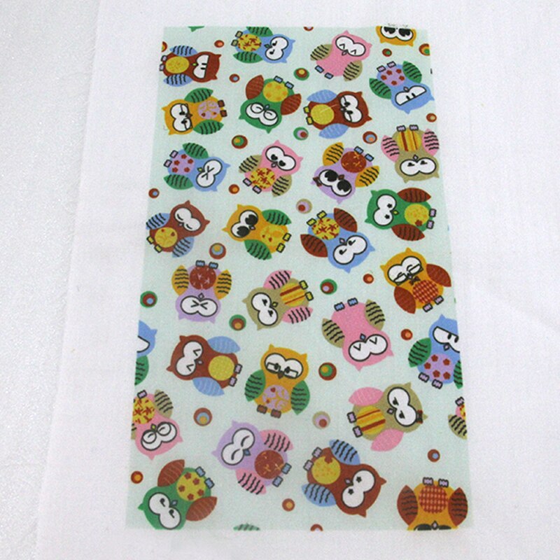 David tillbehör 50*145cm ugglor fågel djur polyester bomullstyg fortissue barn sängkläder hemtextil för sömnad ,c462: 1045052002