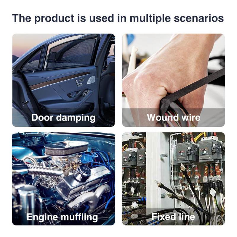Kabelbaum-Automobil-Gewebeband, hitzebeständiges, wasserdichtes Isolierband für elektrische Kabel, schwarzes, selbstklebendes Stoffband
