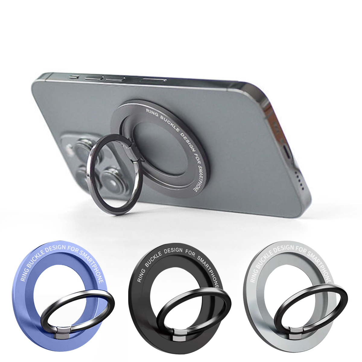 ANMONE-soporte magnético para anillo de teléfono móvil, Compatible con iPhone 12 13 14 Series, soporte de agarre extraíble para teléfono móvil MagSafe