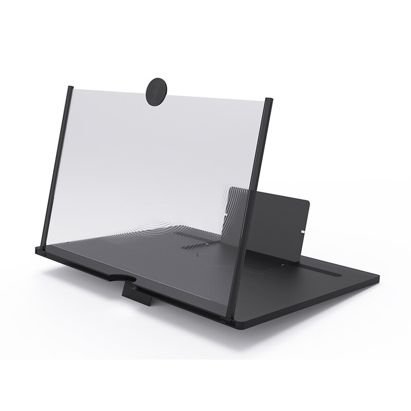 10 Inch / 12 Inch 3D Phone Screen Amplifier Mobile Portable Universal Screen Magnifier For Cell Phone Screen Expander Magnifying: 10 Inch black