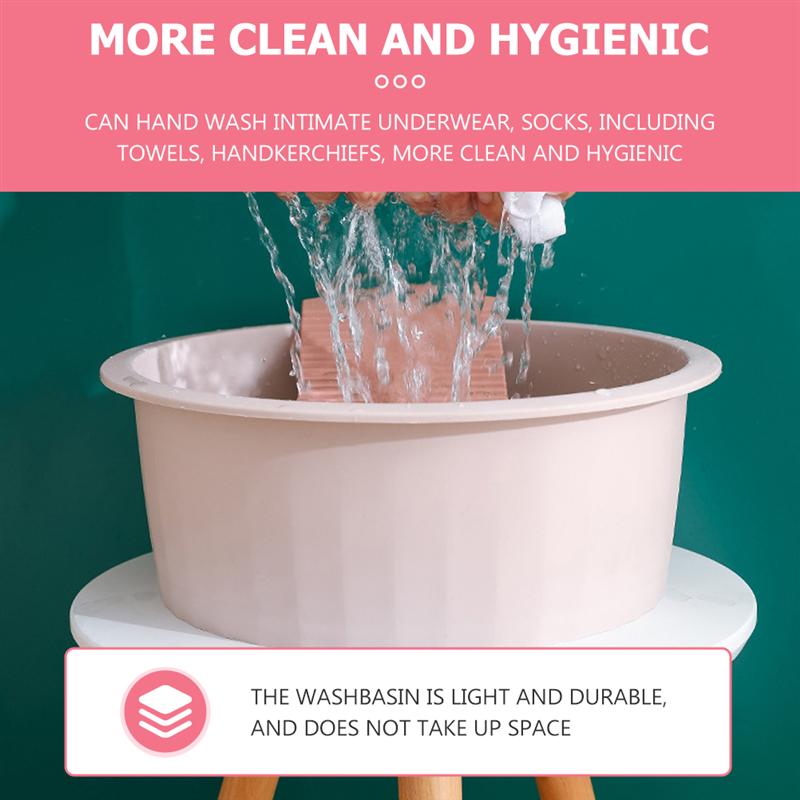 1 Set Infant Wash Basin Baby Face Basin Camping Ice Bucket Washing Clothes Board #J