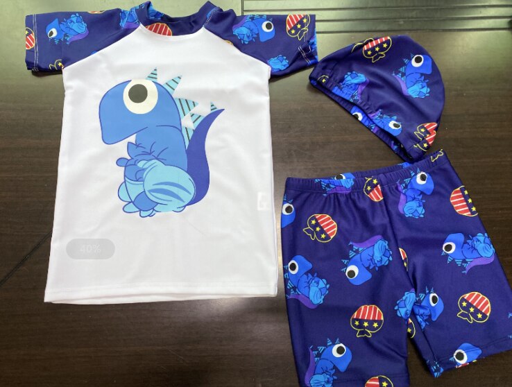 Kids Badpakken Badpak Kids Baby Boy Korte Mouw Badmode Kind Strand Kleding Voor Kinderen Dinosaurus Zwemmen Pak