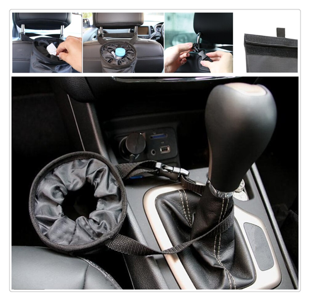 Voiture intérieur portable poubelle sac poubelle siège arrière boîte de rangement pour Fiat FCC4 500e Viaggio Strada 500C Freemont Doblo 695