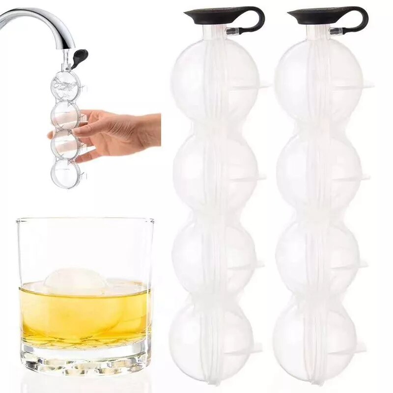 4 Holte 5.5Cm Big Size Ball Ice Mallen Bol Ronde Bal Ice Cube Makers Thuis Bar Party Keuken Whiskey cocktail Diy Ijs Mallen